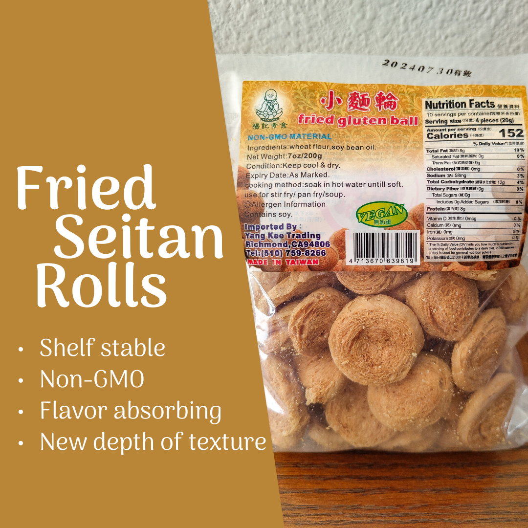 Fried Gluten Ball (Dry Seitan Roll Slices)